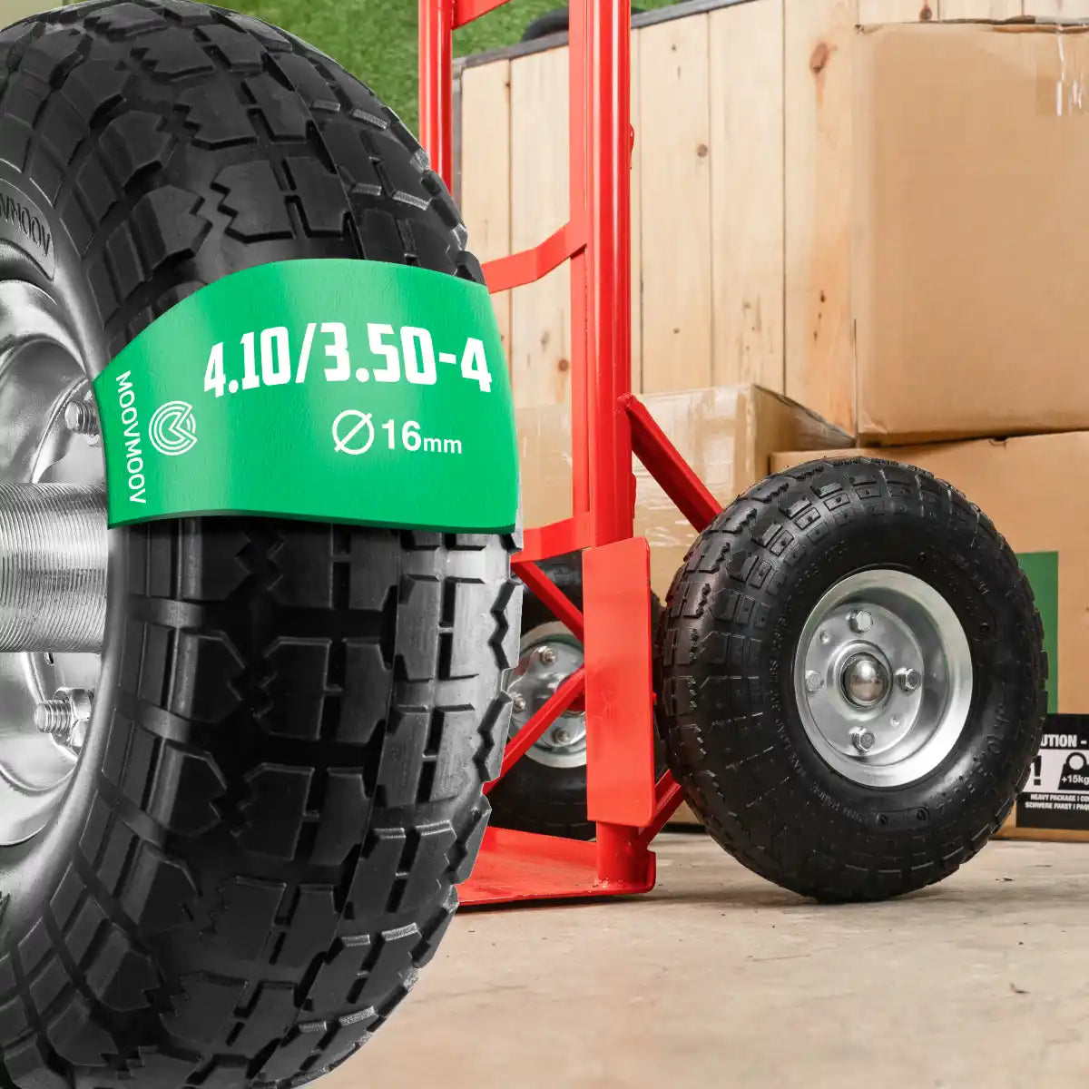 Unplattbarer Reifen 4.10/3.50-4 Sackkarre Bohrung 16mm