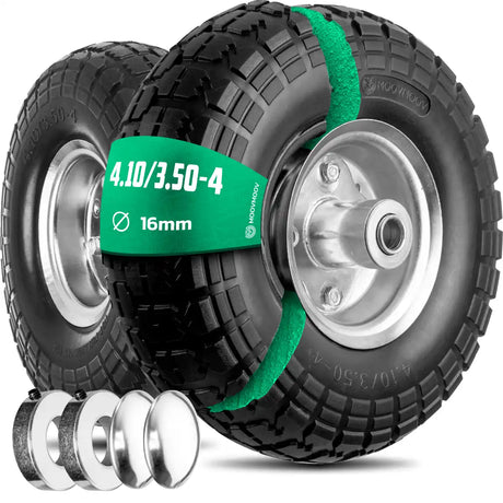 Unplattbarer Reifen 4.10/3.50-4 Stahlfelge Bohrung 16mm