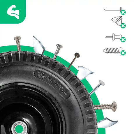 Vollrad 4.80/4.00-8 Schubkarre Stahlfelge Bohrung 20mm