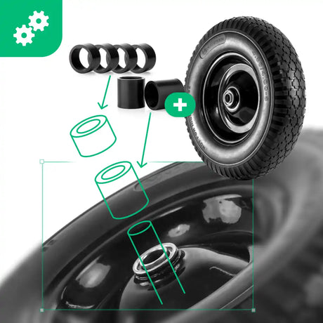 Vollgummirad 4.80/4.00-8 Schubkarre