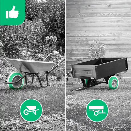 Rad Reifen für Gartentrolley 4.80/4.00-8 gerade Ventil