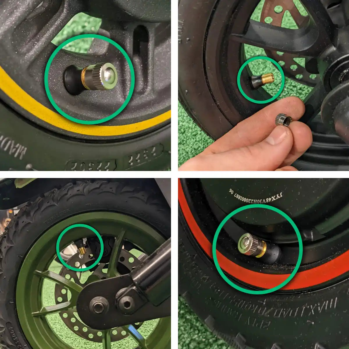 Tubeless-Ventil für Roller
