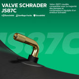 Chambre à air 3.00/3.50-10 valve coudée (JS87C)