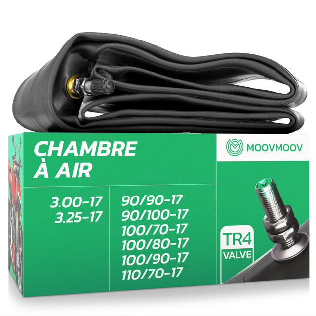 Chambre à air 3.00/3.25-17 valve droite (TR4)