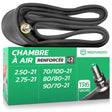 Chambre à air 21 pouces MoovMoov pour pneus de 70/100-21 à 2.75-21, valve Schrader TR6