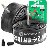 Chambre à air 24 pouces MoovMoov pour pneus de 24x1.90 à 24x2.40, valve Presta 40 mm