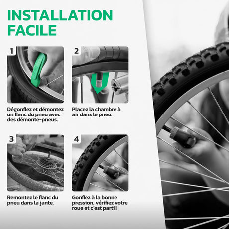 Guide d'installation – Chambre à air 12 pouces MoovMoov