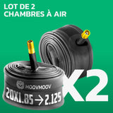 Lot de 2 chambres à air 20 pouces MoovMoov