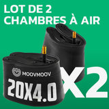 Lot de 2 chambres à air Fatbike 20x4.0 MoovMoov