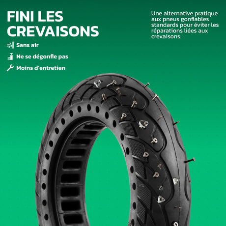 Pneu plein 10 x 2.125 anti-crevaison pour trottinette MoovMoov